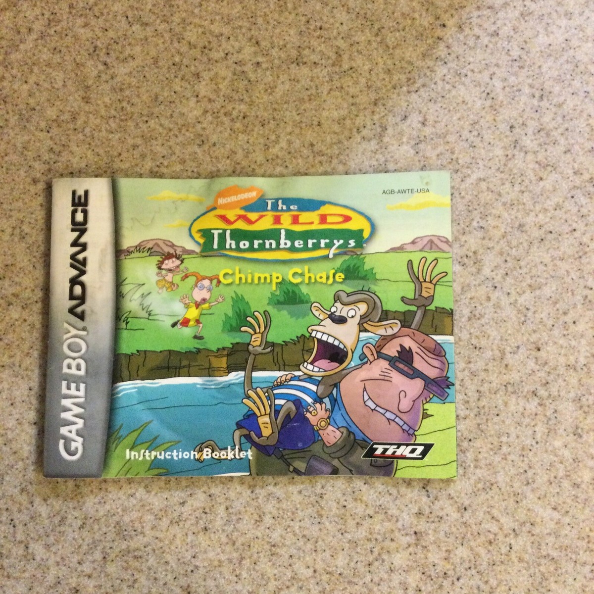 The Wild Thornberrys Chimp Chase Nintendo Game Boy Advance Manual