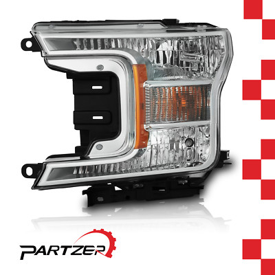 For 2018 2019 2020 Ford F150 Pickup Truck Halogen Left Driver Headlight Lamp