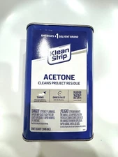 2 Pack - Klean Strip Acetone Cleans Project Residue 1-Qt Thin Fiberglass Resins