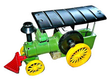 Blech Traktor Dampftraktor Blechspielzeug Bandai Japan Spur O Eisenbahn Zubeh&ouml;r