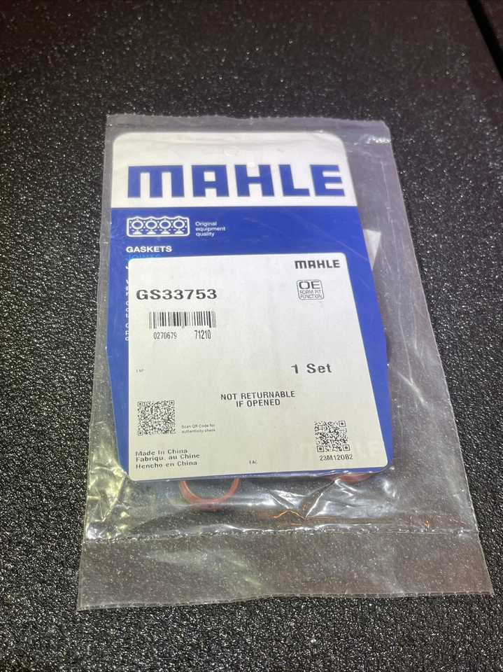 适合 14-20 道奇 克莱斯勒 JEEP 3.6 发动机机油冷却器 垫片套件 Mahle GS33753 — 第 2/3 张图片