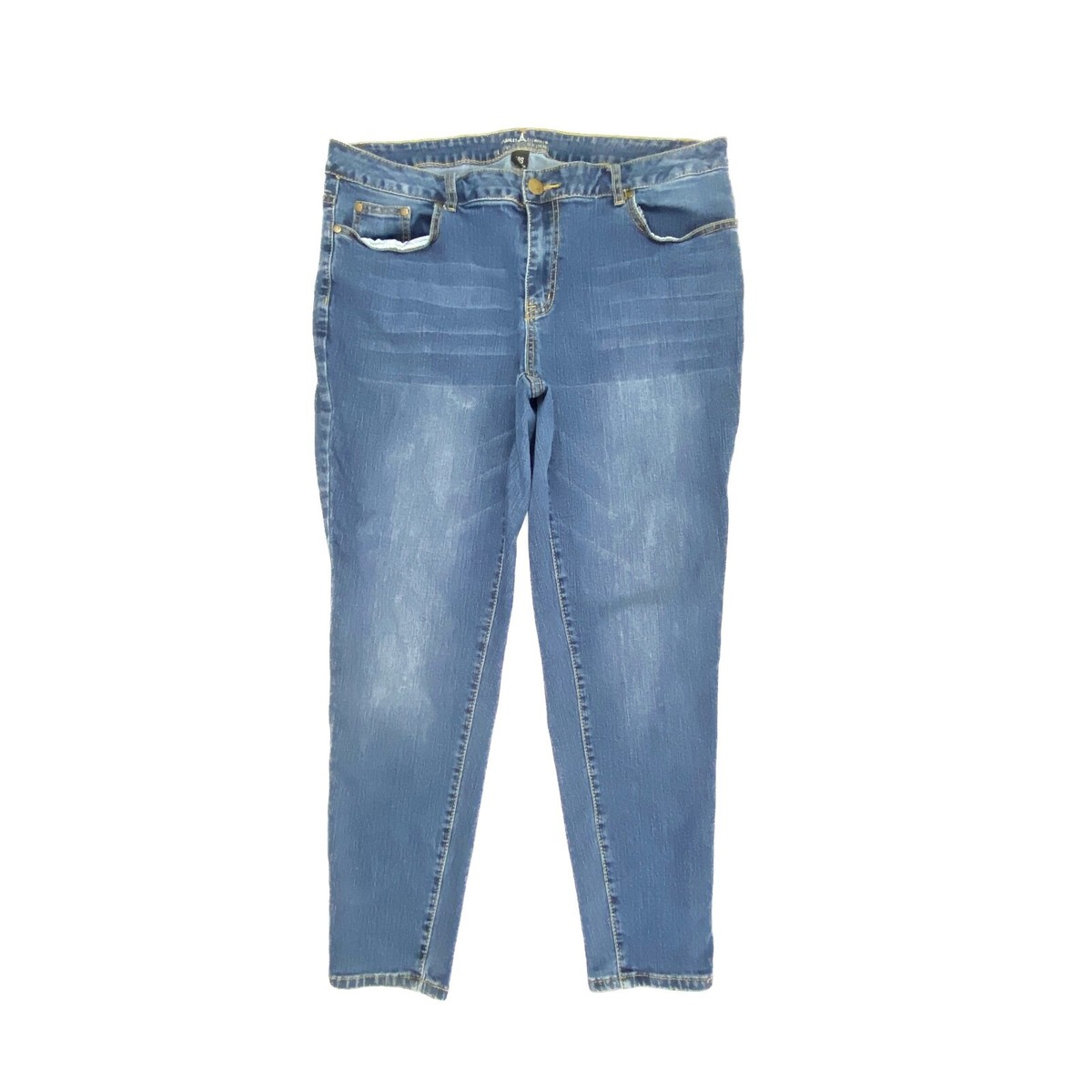 Jean Skinny Ashley Stewart 'Diva's Rock' Taille 18 - Noir - Taille Haute - Neuf Avec étiquettes