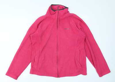 Nordic Alpine Mädchen rosa Polyestermischung durchgehender Reißverschluss Sweatshirt Größe 12 Jahre Reißverschluss