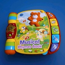 VTech Musical Rhymes Book W Pages Buttons Lights Music Songs Colors Educational
