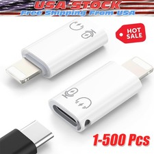USB Type C Female to iOS Male Adapter For iPhone 14/13/12/11/XR/XS/SE 3 lot
