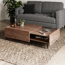 Elegant Fulton Extendable Coffee Table - Wood Effect