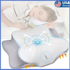 Pillow Cervical Memory Foam Pillow Ergonomic Support For Neck Pain Relief US