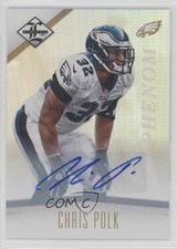 2012 Limited Phenom Monikers Gold 9/25 Chris Polk #159 Auto 5m2