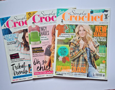 Simply Crochet Magazin Konvolut Ausgaben 36, 57, 55