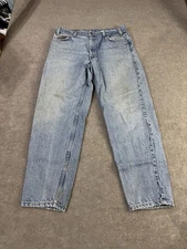 VTG Levi's 550 Jeans Mens 36x30 Distressed Relaxed Fit Orange Tab 90s Tapered