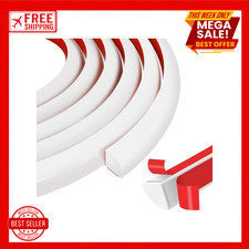 Peel and Stick Flexible Quarter Round Molding for Walls and Corners, White