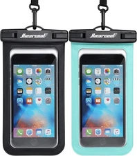 Hiearcool 2 Pack Waterproof Cell Phone Pouch, Waterproof Phone Case