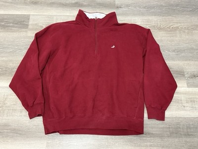 Cuffys of Cape Cod Red 1/4 Zip Mock Neck Sweatshirt Size 3XL