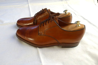 Schuhe Schnürhalbschuh Business HD Handgearbeitet elegant Leder Gr. 9 TOP! OV