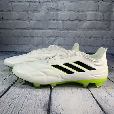 Adidas Copa Pure.1 FG Soccer Cleats White Lucid Lemon HQ8971 Mens Sz 7 Womens 8