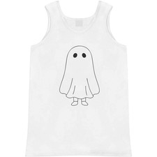 'Ghost Halloween Costume' Adult Vest / Tank Top AV055076