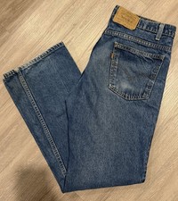 Vintage Levi's 517 Orange Tab Bootcut Jeans 36X30 Distressed 90s USA