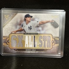 2024 Topps Triple Threads Gerrit Cole NYY New York Yankees Tri-Color Patch /36