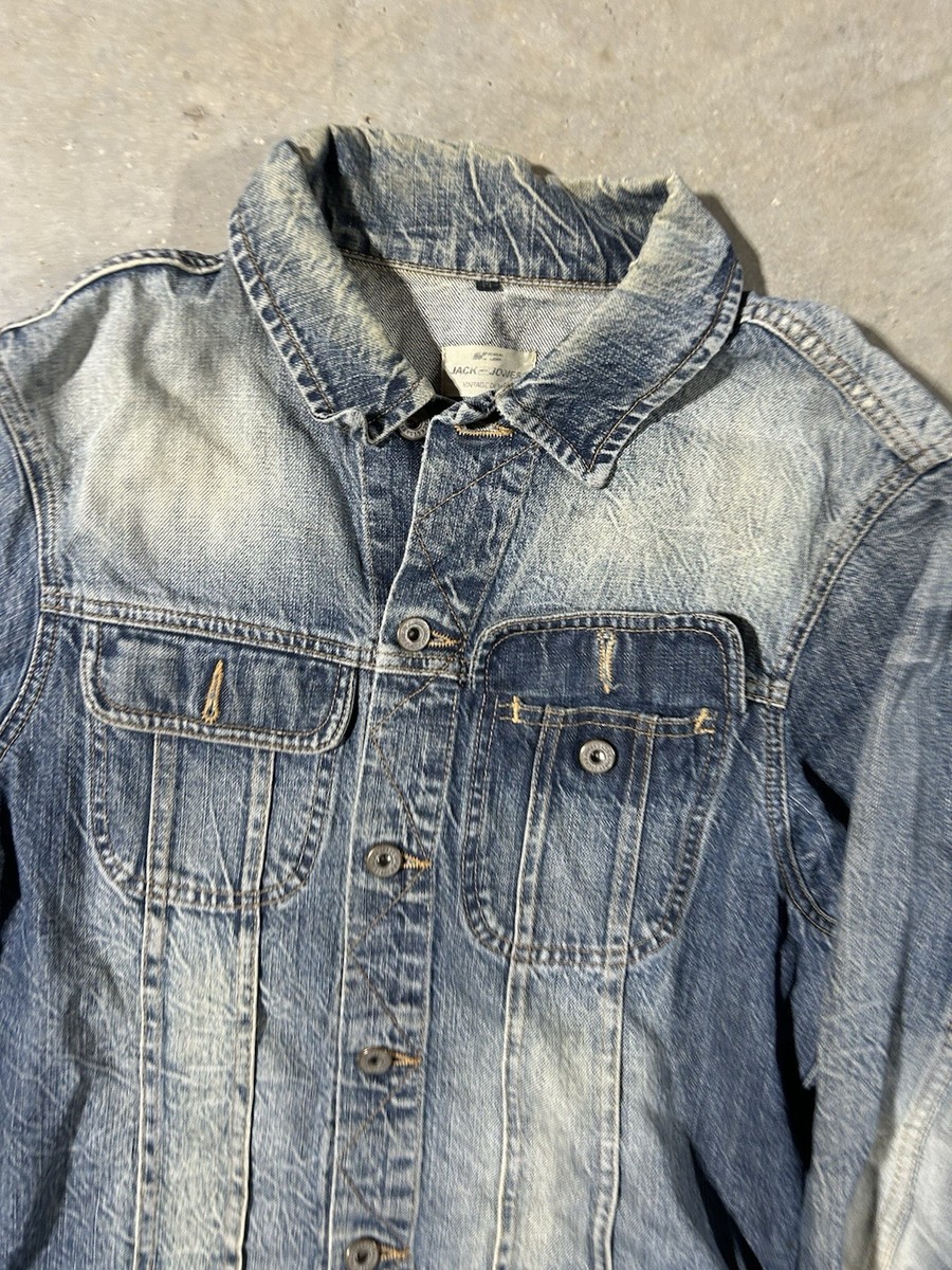 Y2K Jack And Jones Denim Vintage Fit Jacket Size Medium | eBay