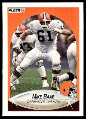 1990 Fleer Update Mike Baab Cleveland Browns #U-30
