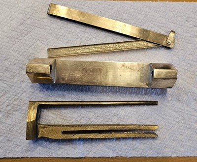 Vintage 5'' Brass Bar Lock with Key