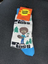 Bob Ross Socks NWT Painter classic