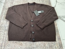 JENNI KAYNE 100 CASHMERE CROPPED COCOON CHOCOLATE XXS NEW-NEVER WORN