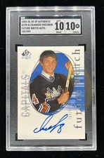 2005-06 SP Authentic #190 Alexander Ovechkin Future Watch RC Auto /999 SGC 10