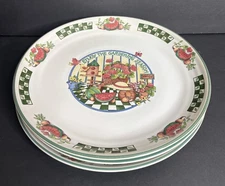 3 International China Enjoy the Gardening Season Dinner Plates 11"