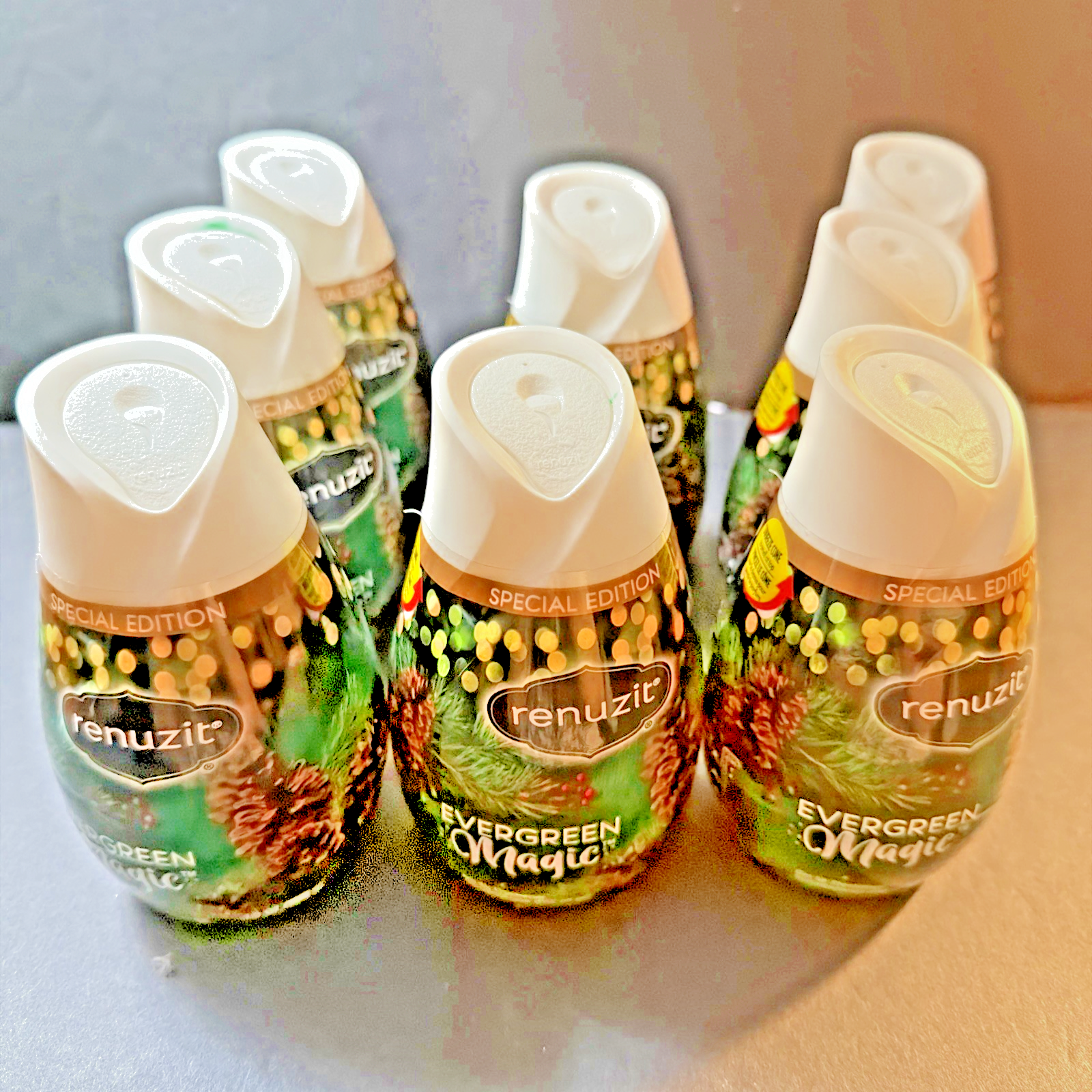 8 Renuzit Special Edition EVERGREEN MAGIC Scent Solid Gel Air Freshener ...