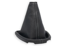 SCHALTMANSCHETTE FUR CITROEN C1 FL 2012-2014 SCHALTSACK ECHTELEDER NAHT GRAU