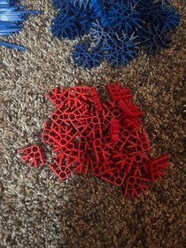 500+ K&rsquo;NEX / Knex Micro Mini Bulk Lot &ndash; Mixed Rods, Connectors & Clips Parts