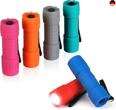 EverBrite Mini LED Taschenlampe 6-tlg. kleine Kinder Taschenlampe mit 18 AAA