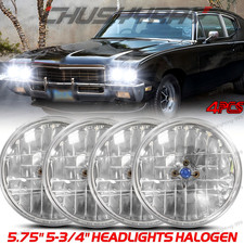4pc Fit Buick Skylark 1961-1972 Gs 455 5 34 5.75 Headlights Halogen Hilo Beam 4pc Fit Buick Skylark 1961-1972 Gs 455 5 34 5.75 Headlights Halogen Hilo Beam