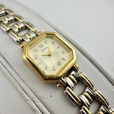 GUESS Womens Watch 22mm Champagne Dial Gold Tone Octagon Stainless Bracelet 5"