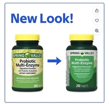 Spring Valley Probiotic Multi-Enzyme Digestive Formula Tablets 200 Count TikTok