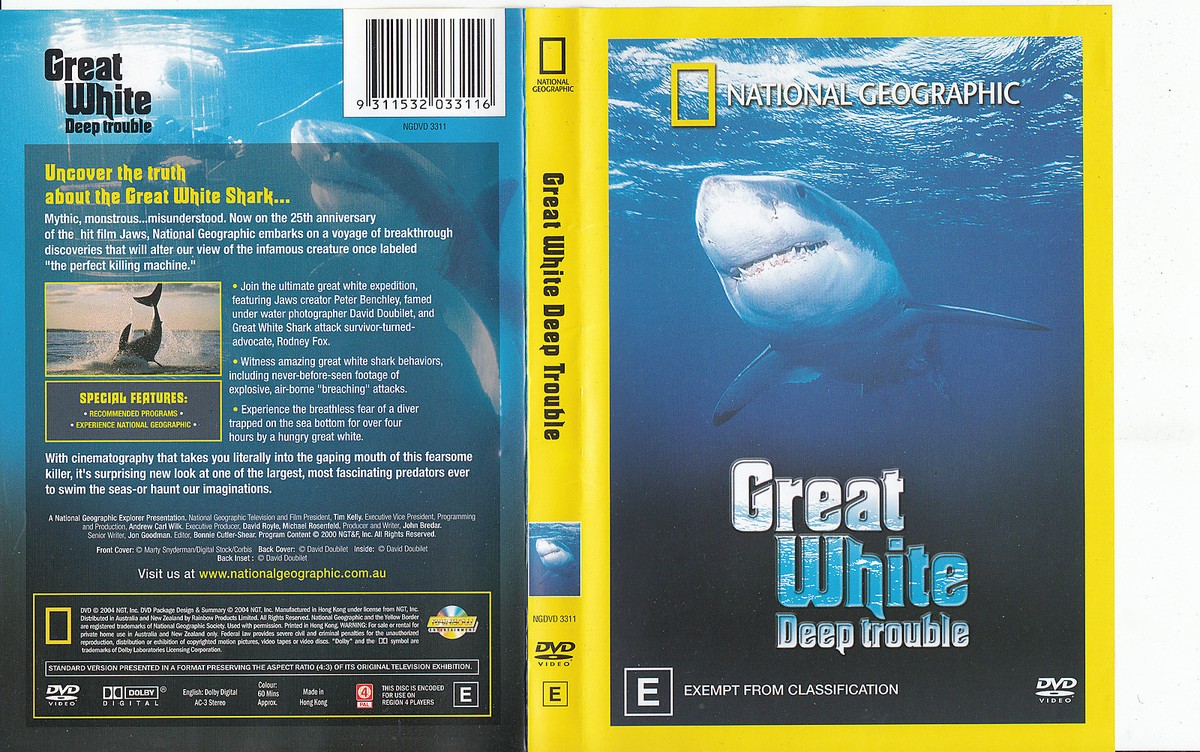 Great White Deep Trouble-2004-National Geographic-Shark-DVD | eBay