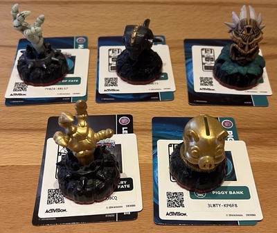 Skylanders Trap Team 5 Item Lot Alle Karten + Sticker