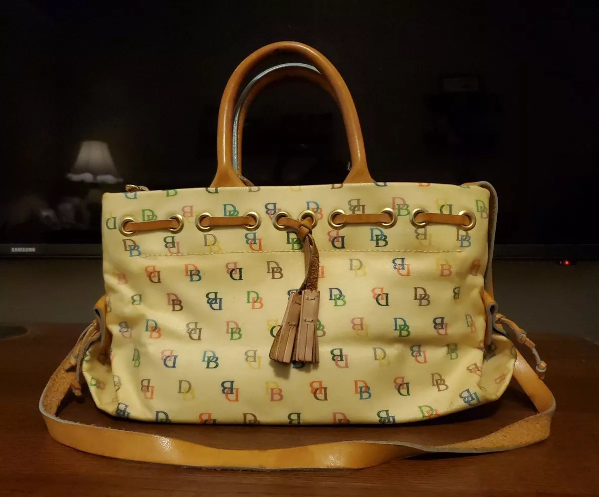 Vintage Dooney & Bourke Small Top Handle Purse Handbag Made in USA Beige  and Tan Leather - Etsy Singapore | How to make handbags, Purses and handbags,  Dooney bourke