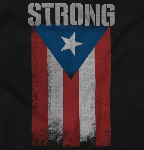Strong Puerto Rican Distressed Pride Flag PR Unisex Kids Youth Hoodie Sweatshirt - Picture 2 of 7