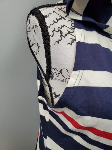 Beach by Exist Cover Up Girls XL Multi Striped Sleeveless Anchor Hooded Full Zip - Picture 6 of 10