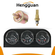 Water Temp Oil Pressure Volt Meter 2 52mm 3-in-1 Auto Car Triple Gauge Set Kit Water Temp Oil Pressure Volt Meter 2 52mm 3-in-1 Auto Car Triple Gauge Set Kit