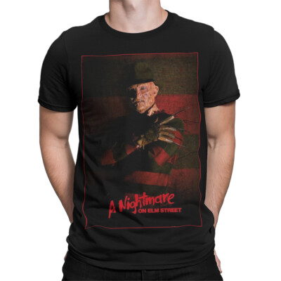Nightmare on Elm Street Halloween Filmposter T-Shirt Retro Klassiker #HMP
