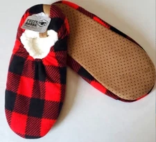 NEW Fuzzy Babba Men's Sherpa Lined Low Cut Slipper Socks Size L/XL 10-12