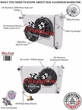 1968 1969 1970 1971 1972 - 1974 Chevy Nova 4 Row Dr Radiator 10 Fans Shroud