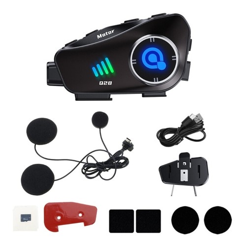 Helmets Camera 120° Wide Video Recording Headset Intercom Waterproof - Picture 3 of 25