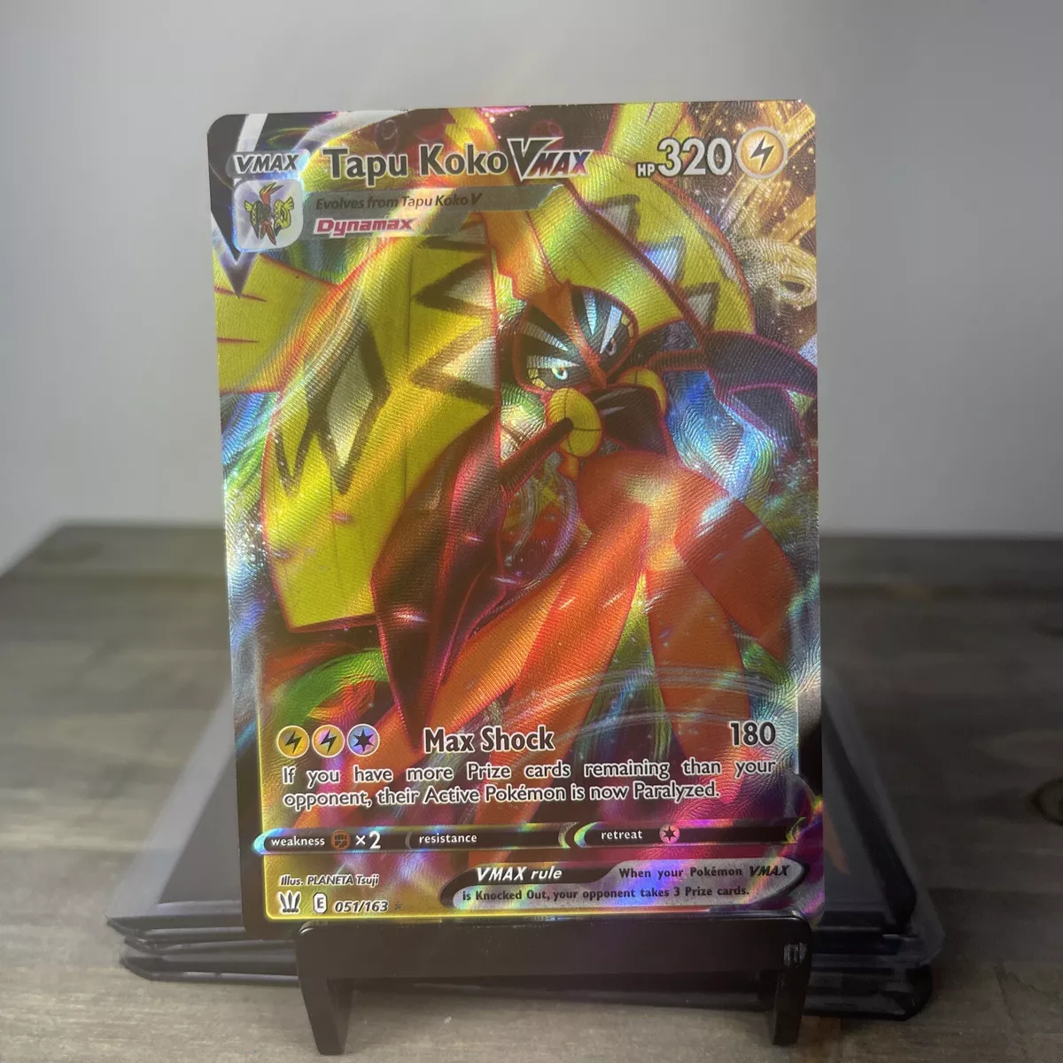 Tapu Koko Vmax 051/163 Holo Rare Battle Styes Pokemon Card Near Mint