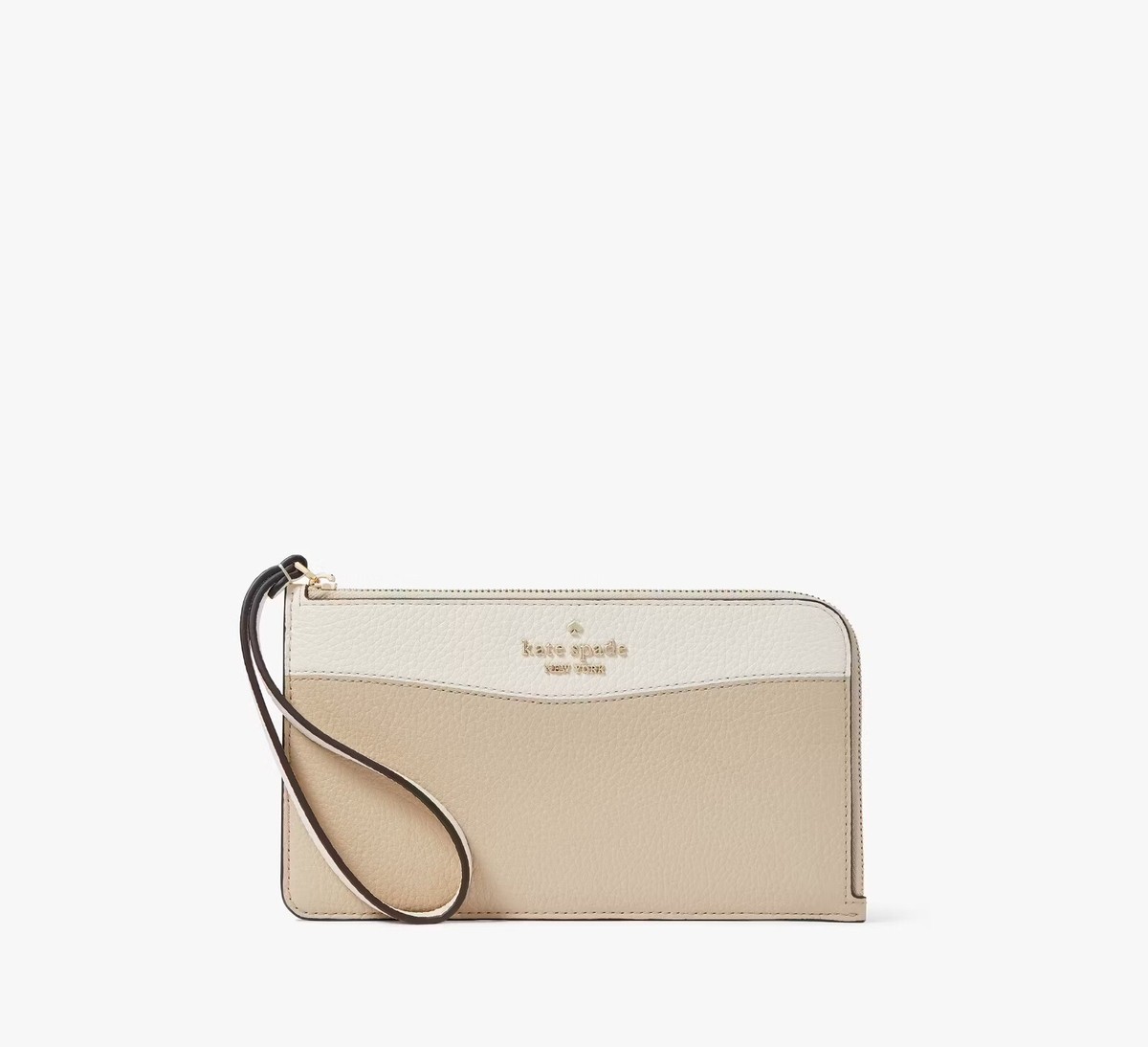 ポーチ Kate Spade KK932 Lucy Perforated Medium L-Zip Wristlet Kate Spade Lucy Medium L-Zip Leather Wristlet Color Block