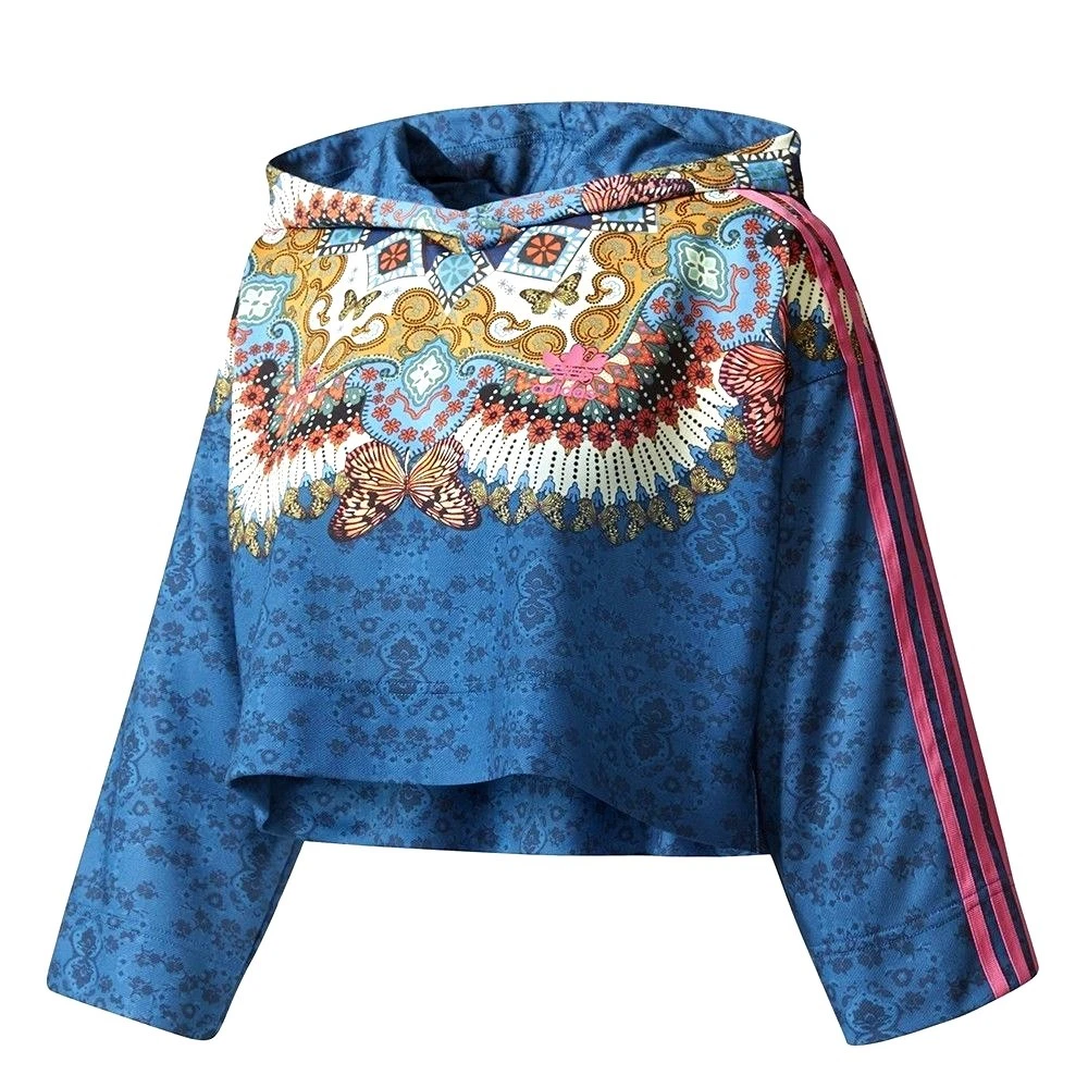 Adidas originals borbomix cropped clearance hoodie