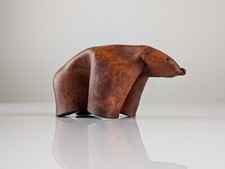 Orso in pelle vintage, Germania, anni '60